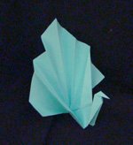 origami peacock